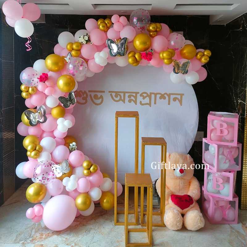 Bengali Annaprashan Customized Decoration at Home